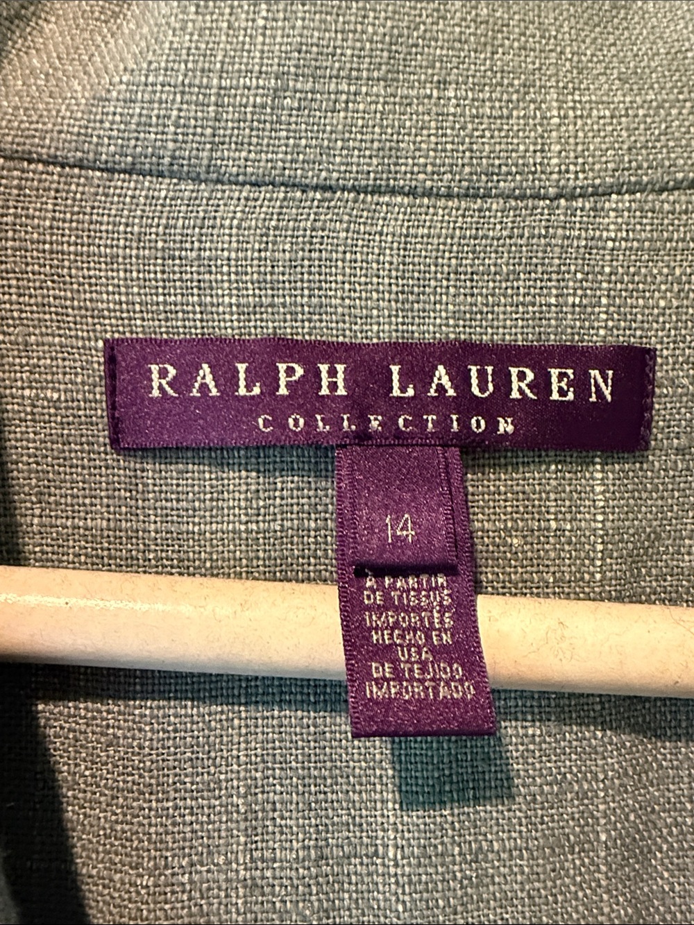Ralph Lauren Purple Label Double-Breasted Linen Blazer - Picture 3 of 6
